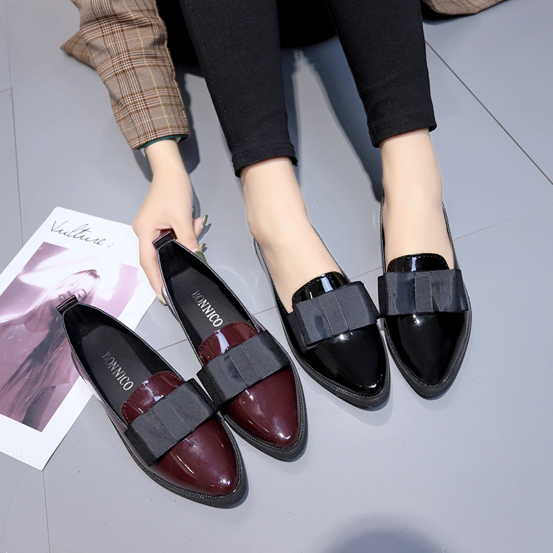 Home Office Makeover - Black/ Wine Red Patent Leather Pointed