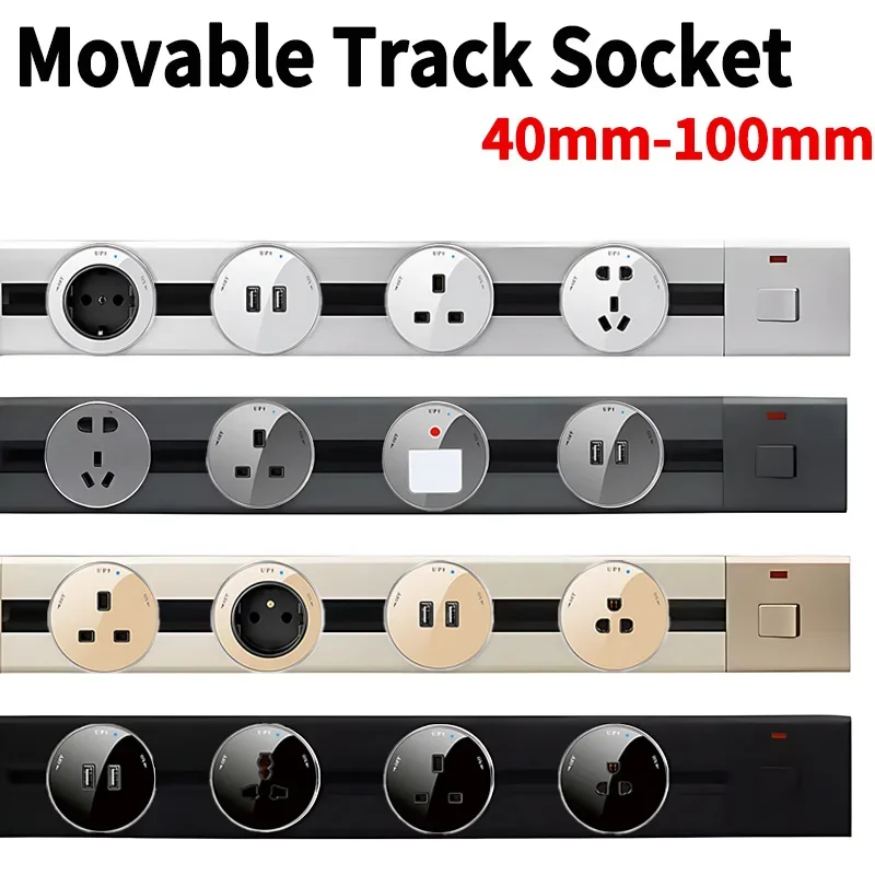 Power Strip Desk - Power Track Home Appliances Universal Socket
