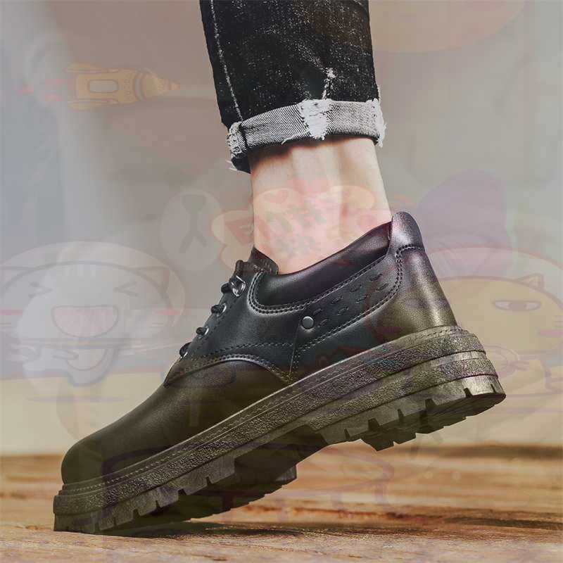 Home Office Buy - Dark Natural Leather Fashion Trainers Tennis