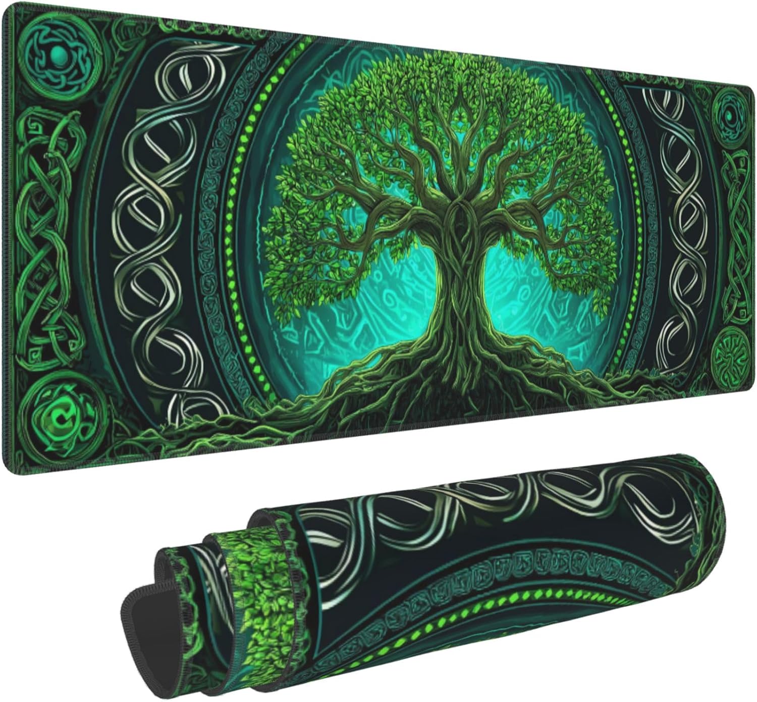 Mousepad Xl Extended - Tree-Themed Extended Gaming Mouse Pad –