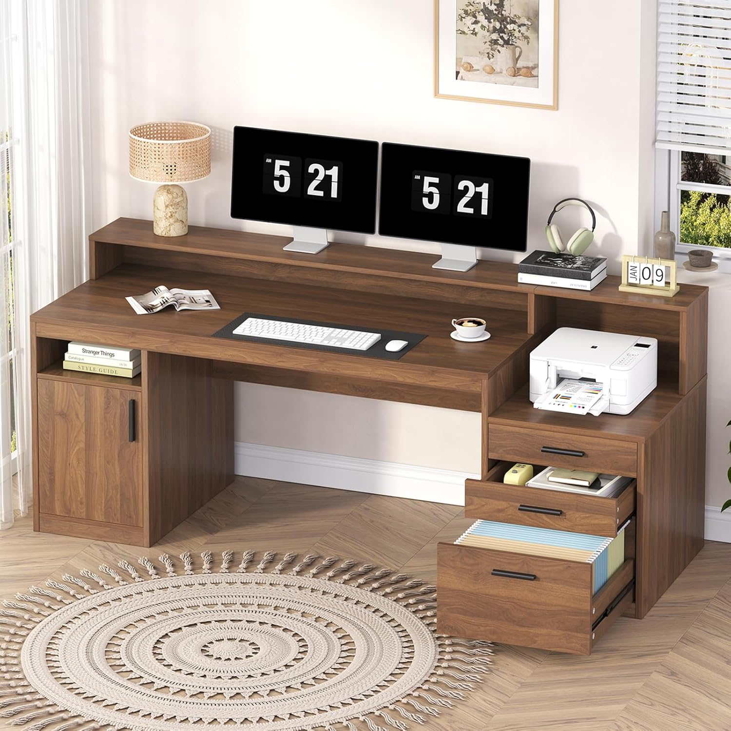 Home Office 365 - Computer Desk with 3 Drawers &