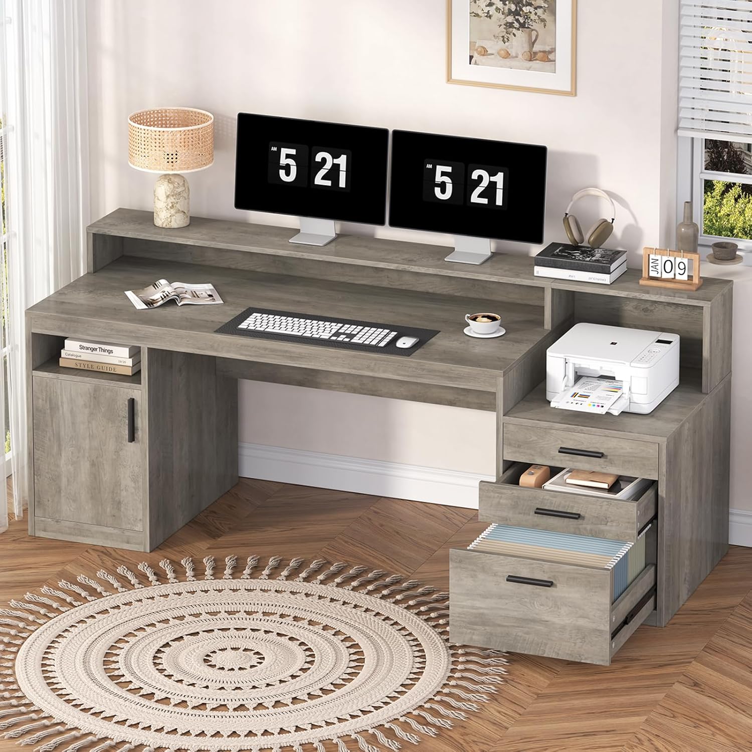 Home Office 365 - Executive Computer Desk with 3 Drawers