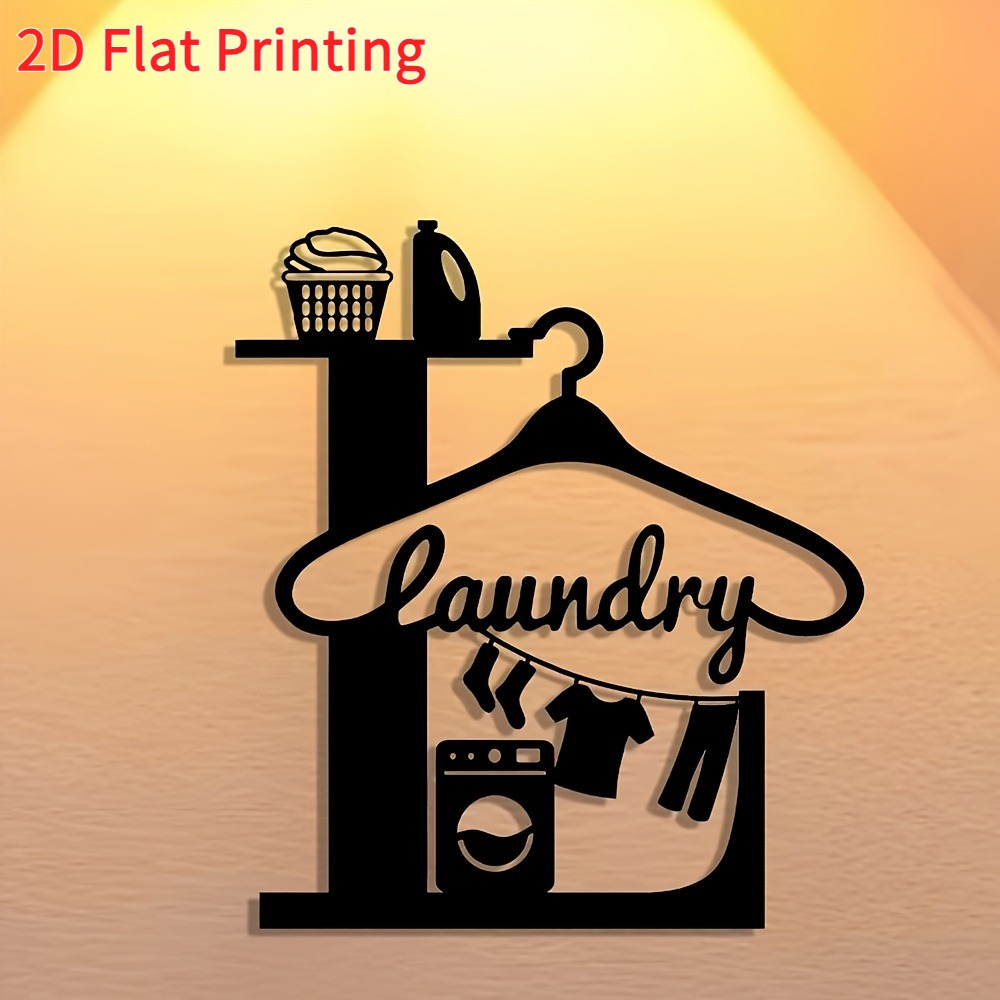 Home Office Icon - CIFbuy 2D Metal Wall Art Laundry