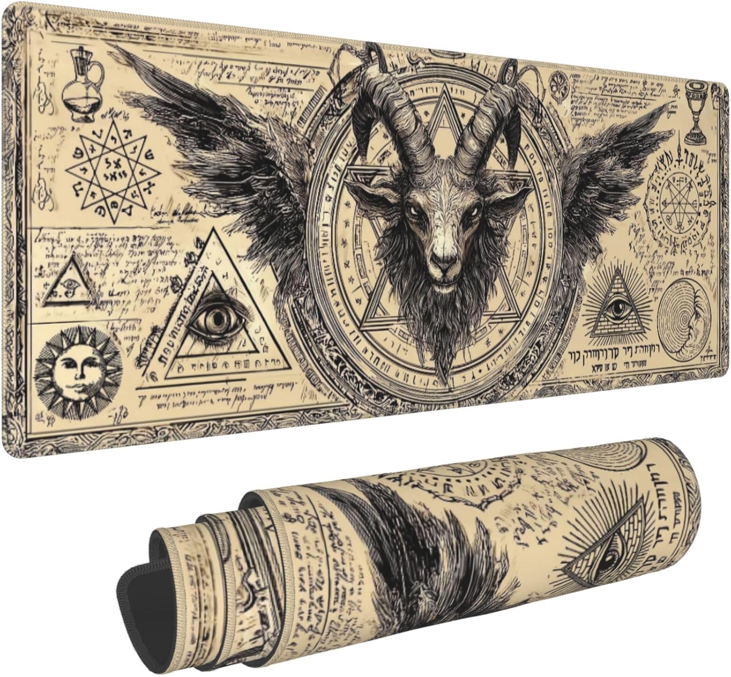 Mousepad Xl Extended - Skull-Themed Extended Gaming Mouse Pad –