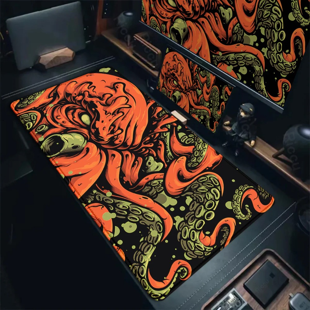 Mousepad Xl Extended - Octopus Monster Mouse Pad Large Size