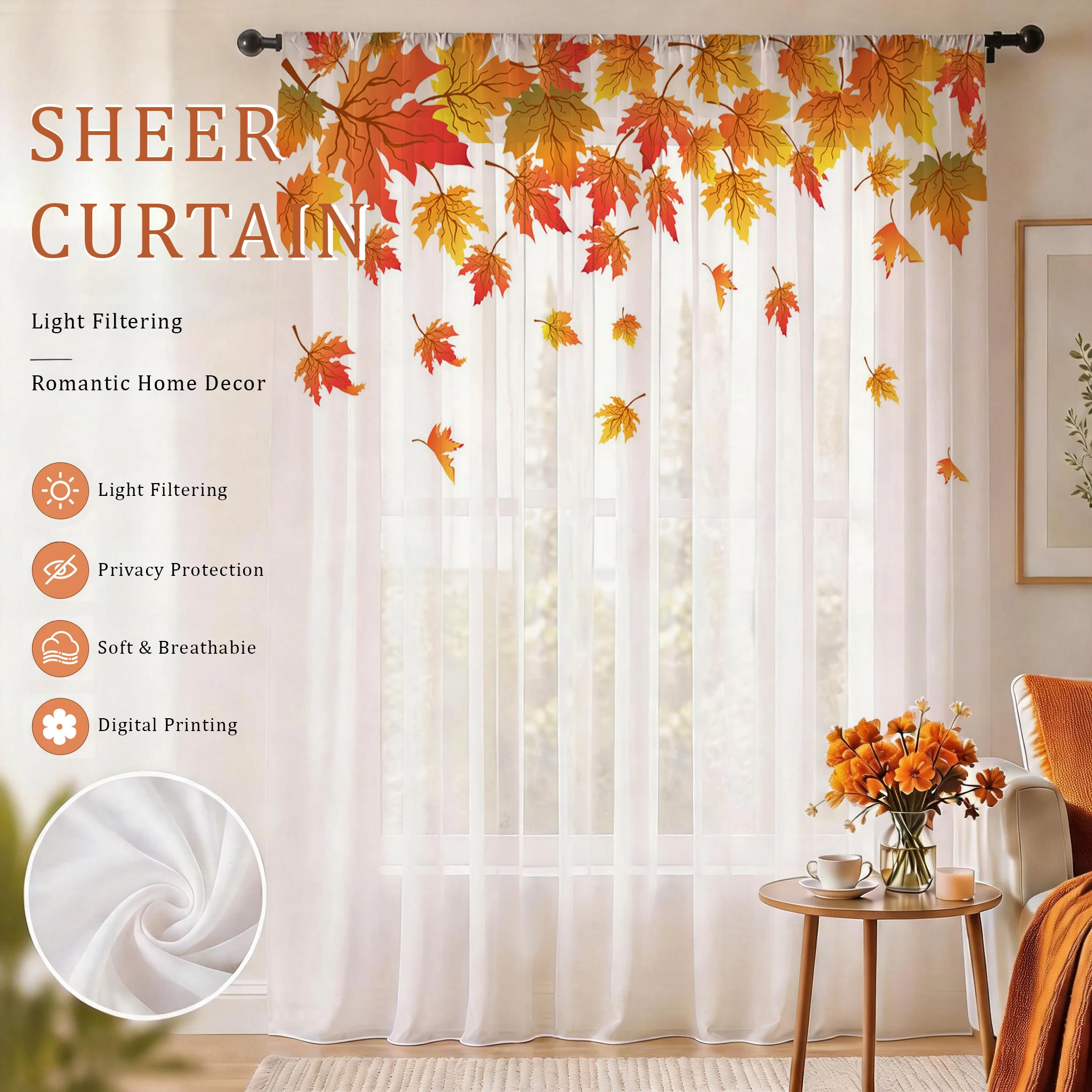 Maple leaf Modern Gradient She - Home Office With Plants ulasan dan harga
