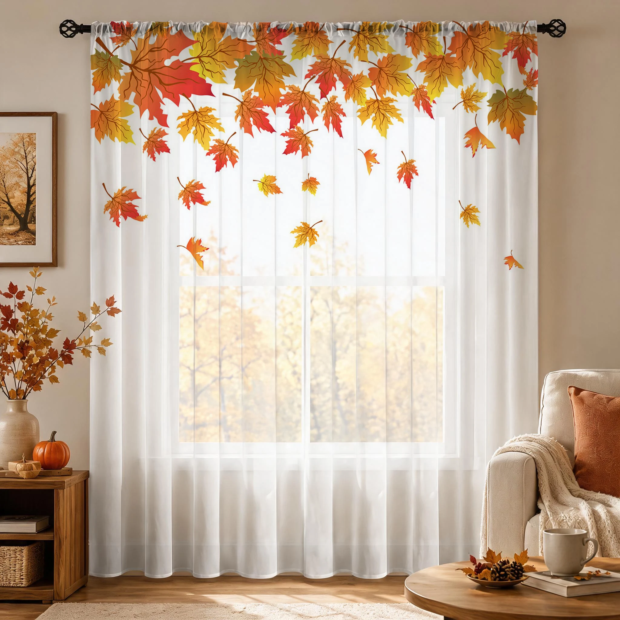 Maple leaf Modern Gradient She - Home Office With Plants ulasan dan harga