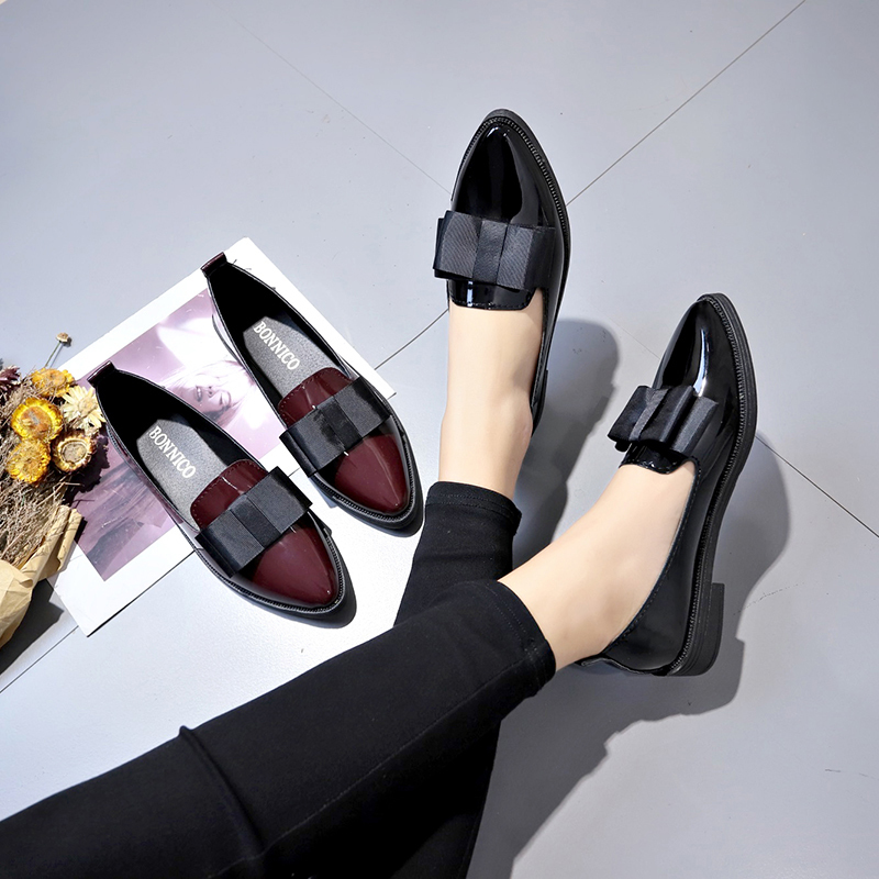 Black/ Wine Red Patent Leather - Home Office Makeover ulasan dan harga