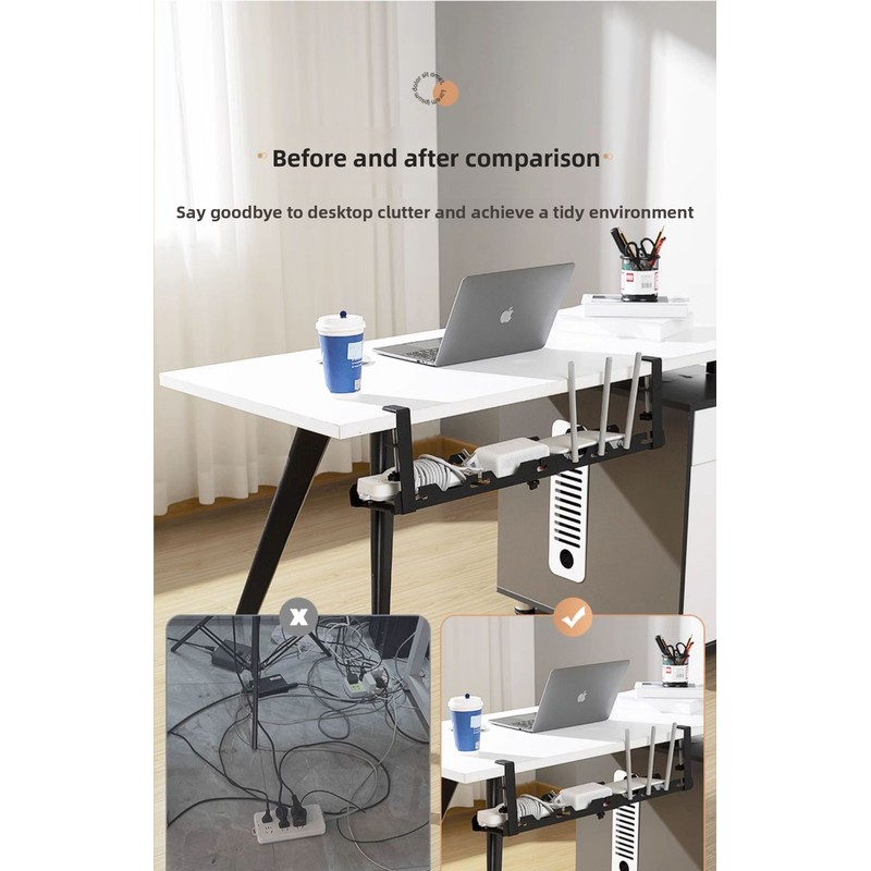 Adhesive Desk Cable Management - Power Strip Desk ulasan dan harga
