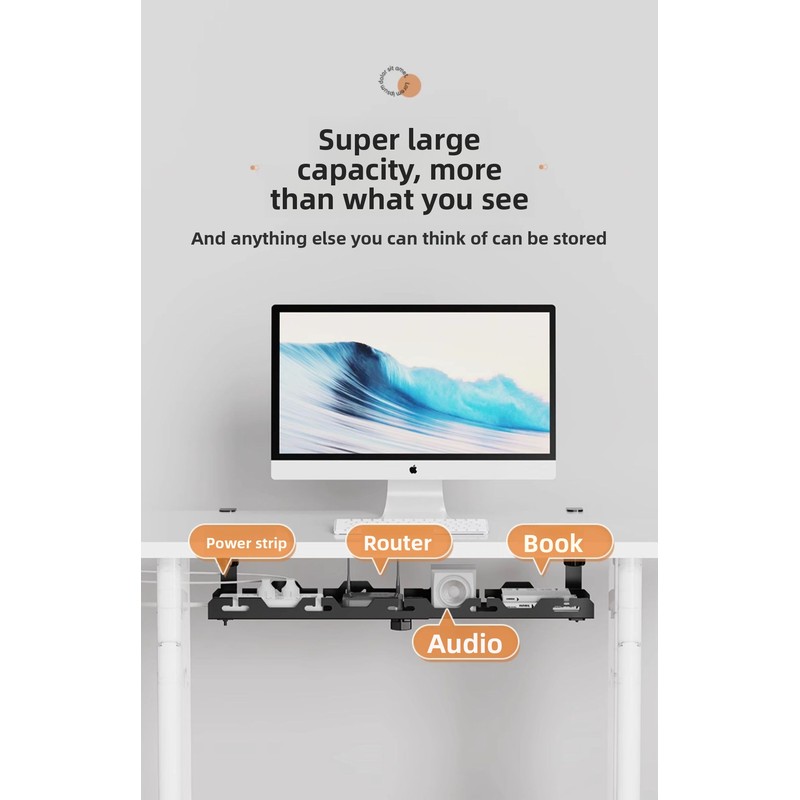 Adhesive Desk Cable Management - Power Strip Desk ulasan dan harga
