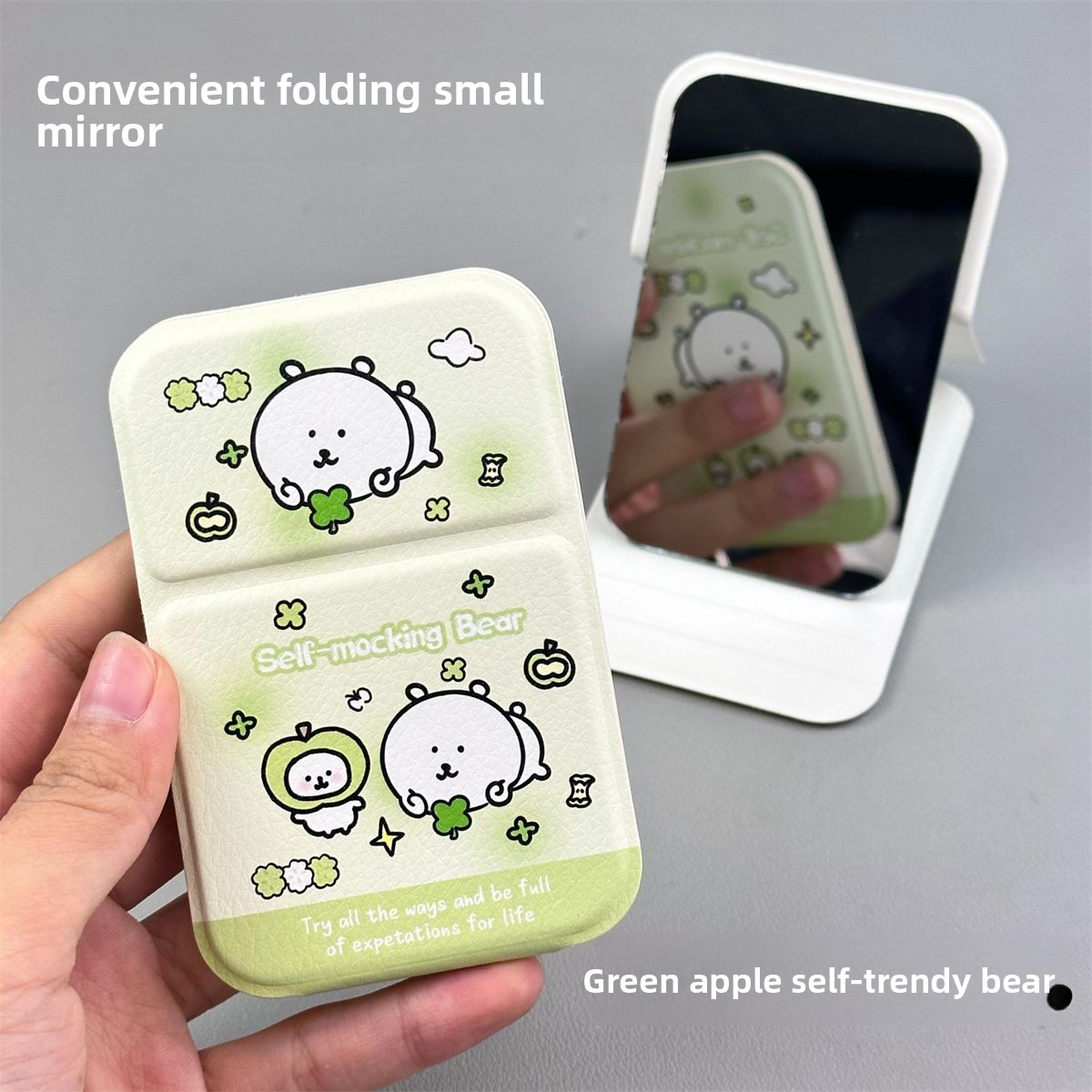 Nagano Bear Folding Mirror Sel - Home Office Makeover ulasan dan harga