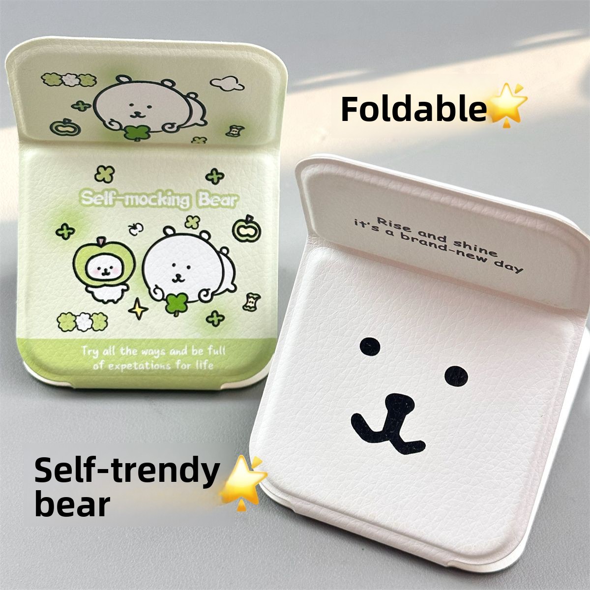 Nagano Bear Folding Mirror Sel - Home Office Makeover ulasan dan harga