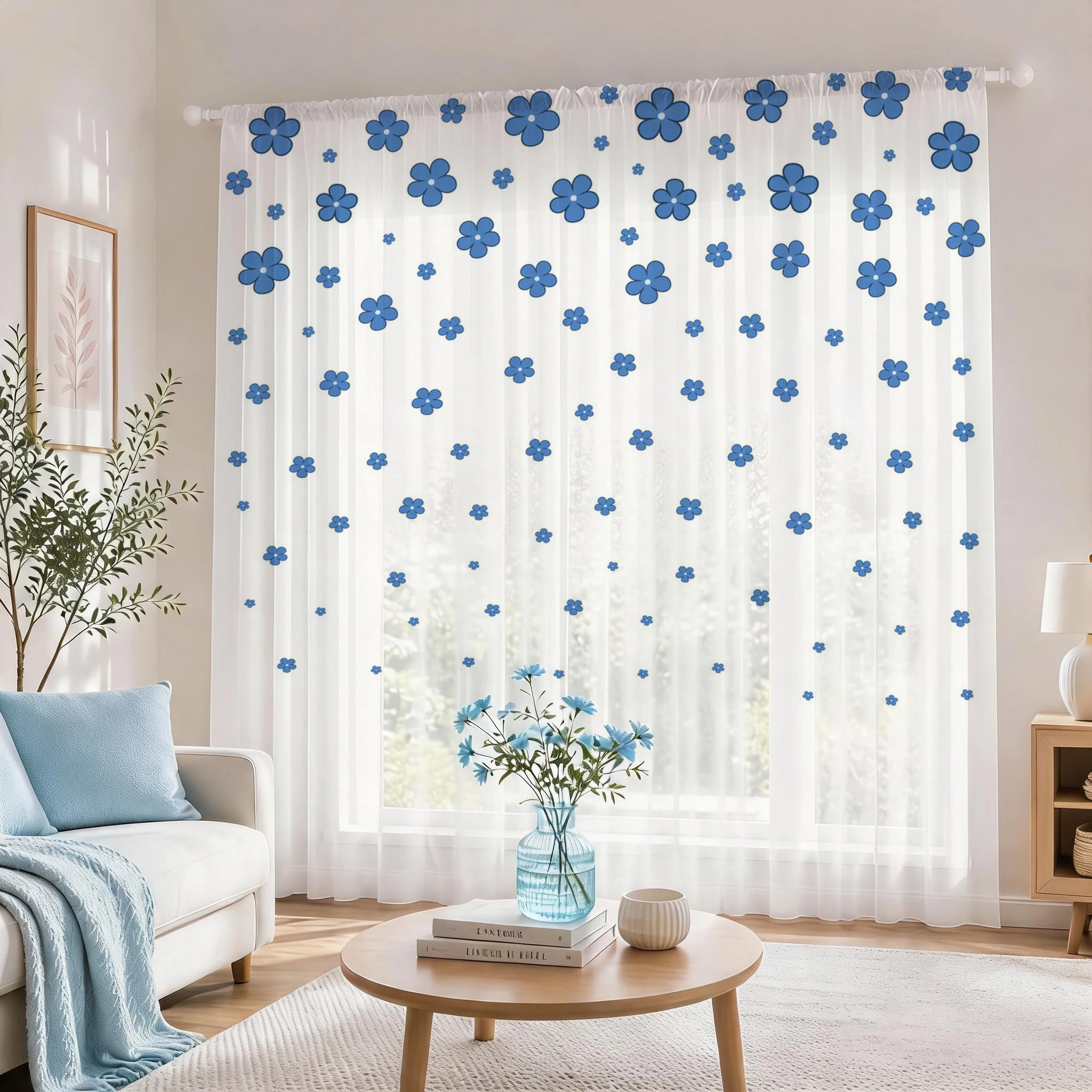 Light blue Modern Gradient She - Home Office With Plants ulasan dan harga