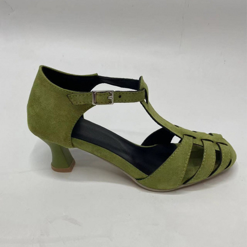 Women's Green Suede Kitten Hee - Home Office Makeover ulasan dan harga
