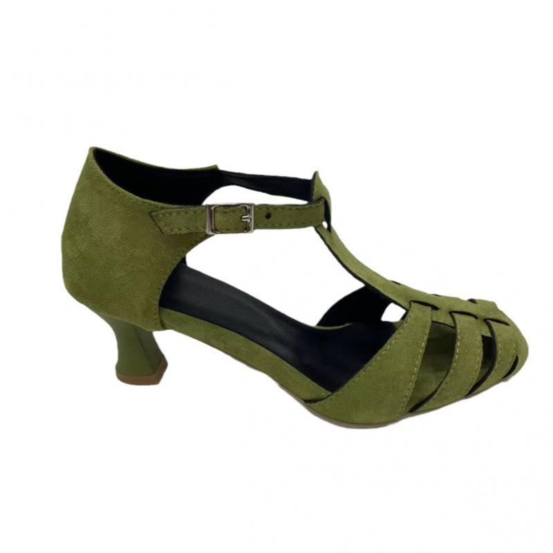 Women's Green Suede Kitten Hee - Home Office Makeover ulasan dan harga