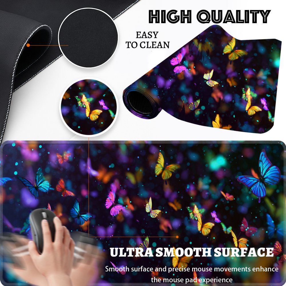 Colorful Butterfly XL Extended - Mousepad Xl Extended ulasan dan harga