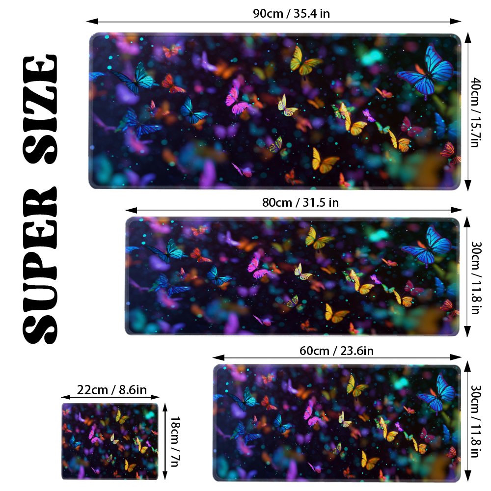 Colorful Butterfly XL Extended - Mousepad Xl Extended ulasan dan harga
