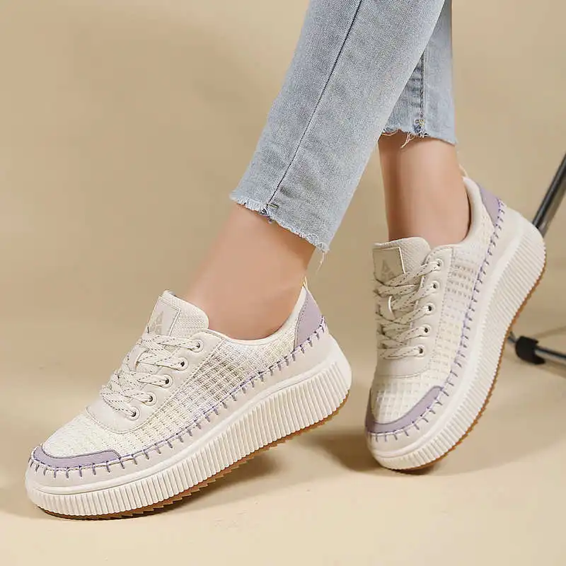 Brown Shoes Woman Flats Autumn - Home Office 365 ulasan dan harga