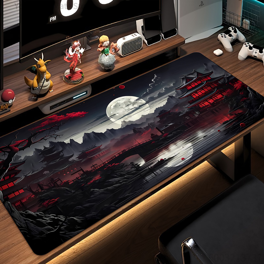Ink-wash landscape illustratio - Mousepad Xl Extended ulasan dan harga