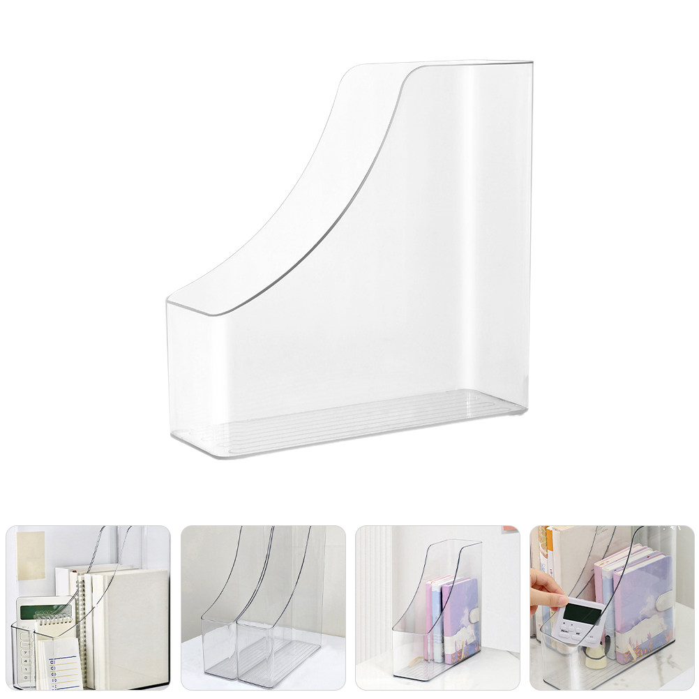 2Pcs Clear File Boxes Transpar - Home Office Library ulasan dan harga