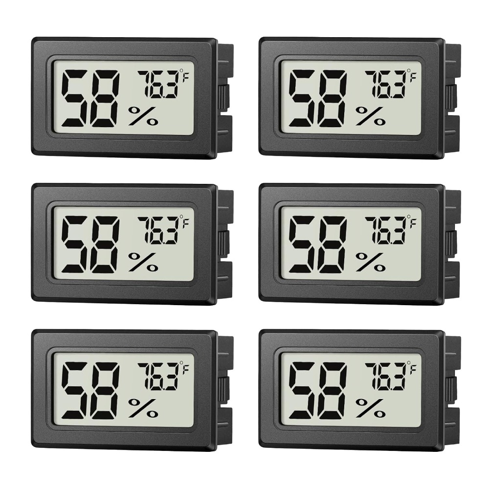 Digital Hygrometer Indoor Ther - Home Office With Plants ulasan dan harga