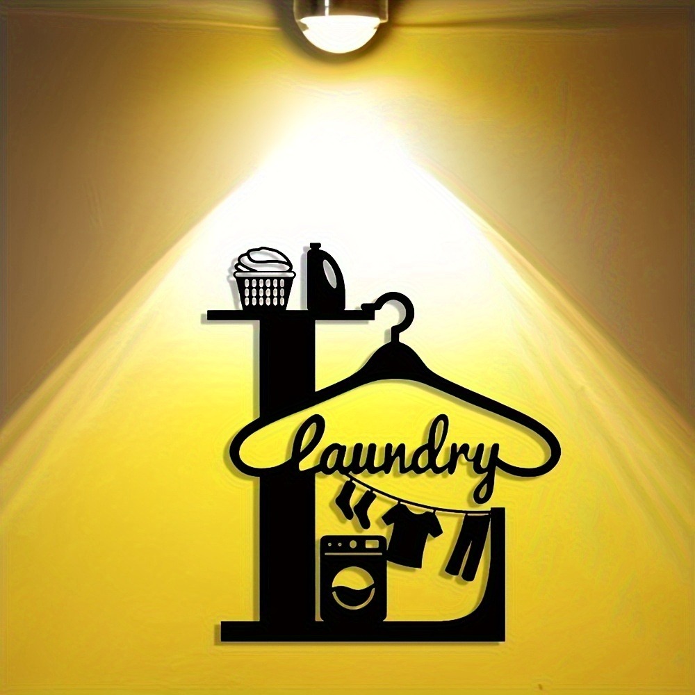 CIFbuy 2D Metal Wall Art Laund - Home Office Icon ulasan dan harga