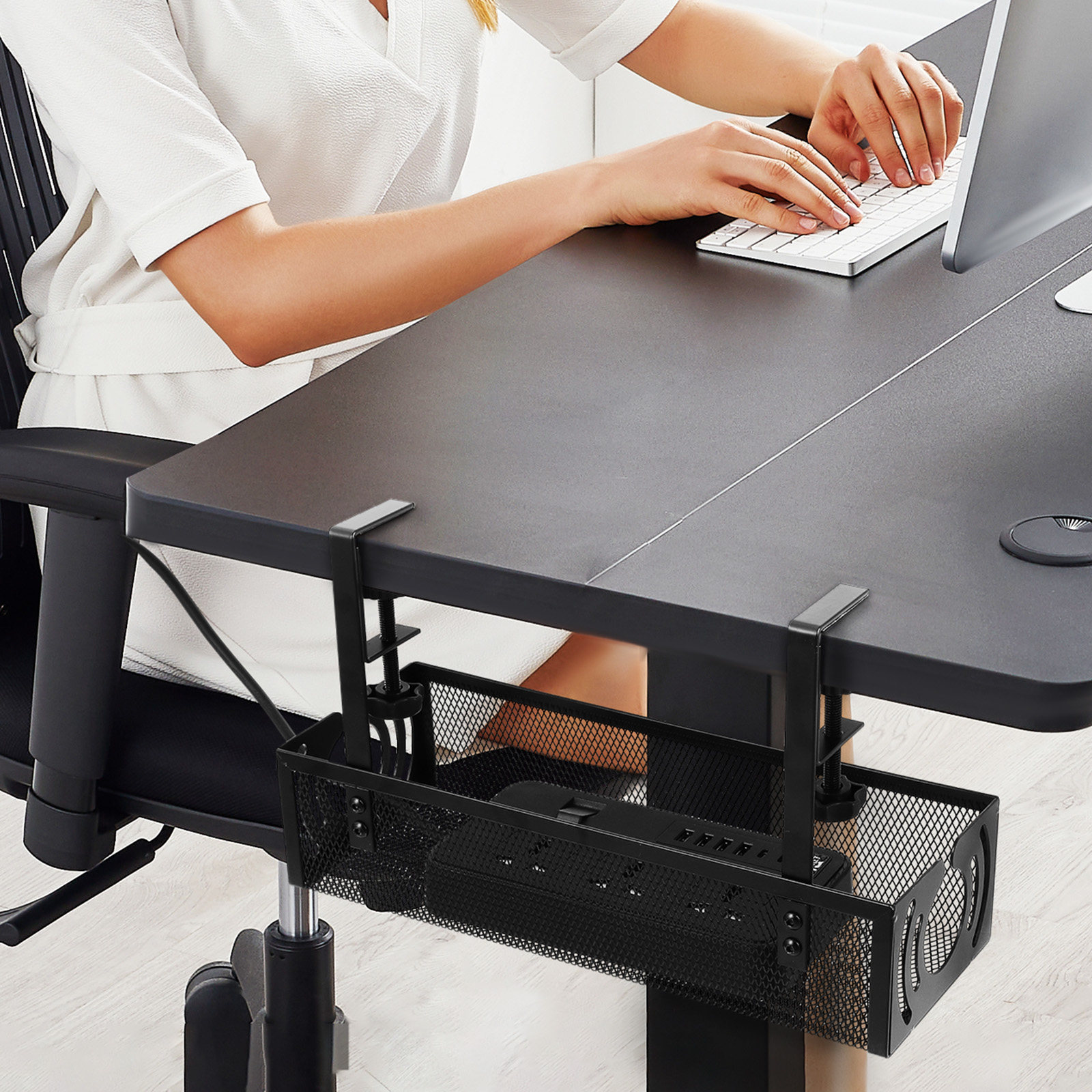 1Set Cable Organizer Desk Unde - Power Strip Desk ulasan dan harga