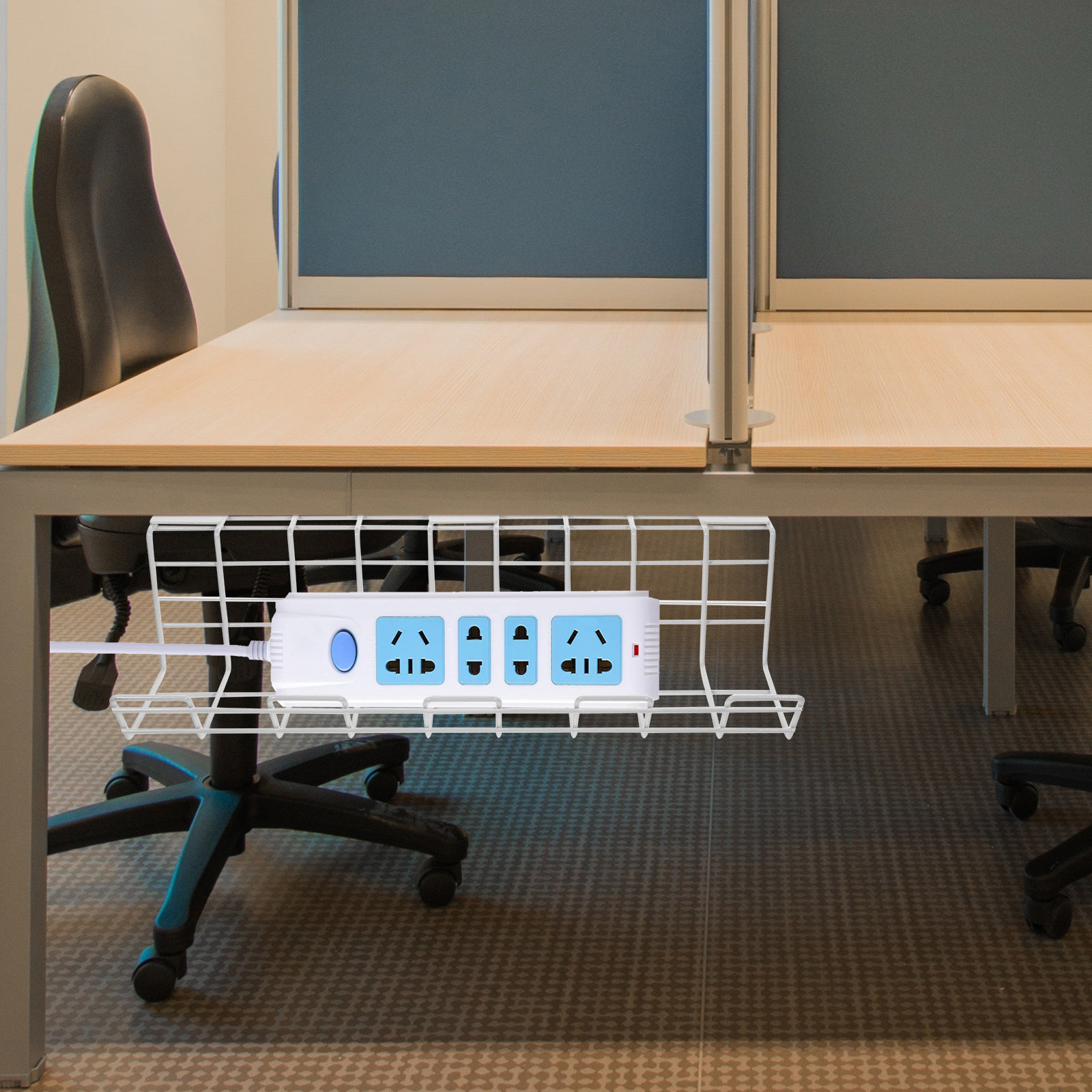 2Pcs Under Desk Cable Organize - Power Strip Desk ulasan dan harga