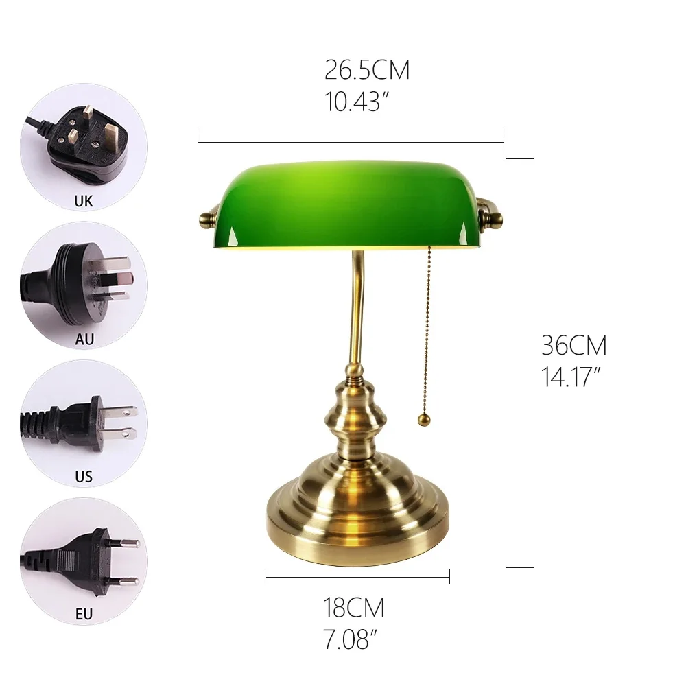 Desk lamp Table Light glass ba - Home Office Library ulasan dan harga