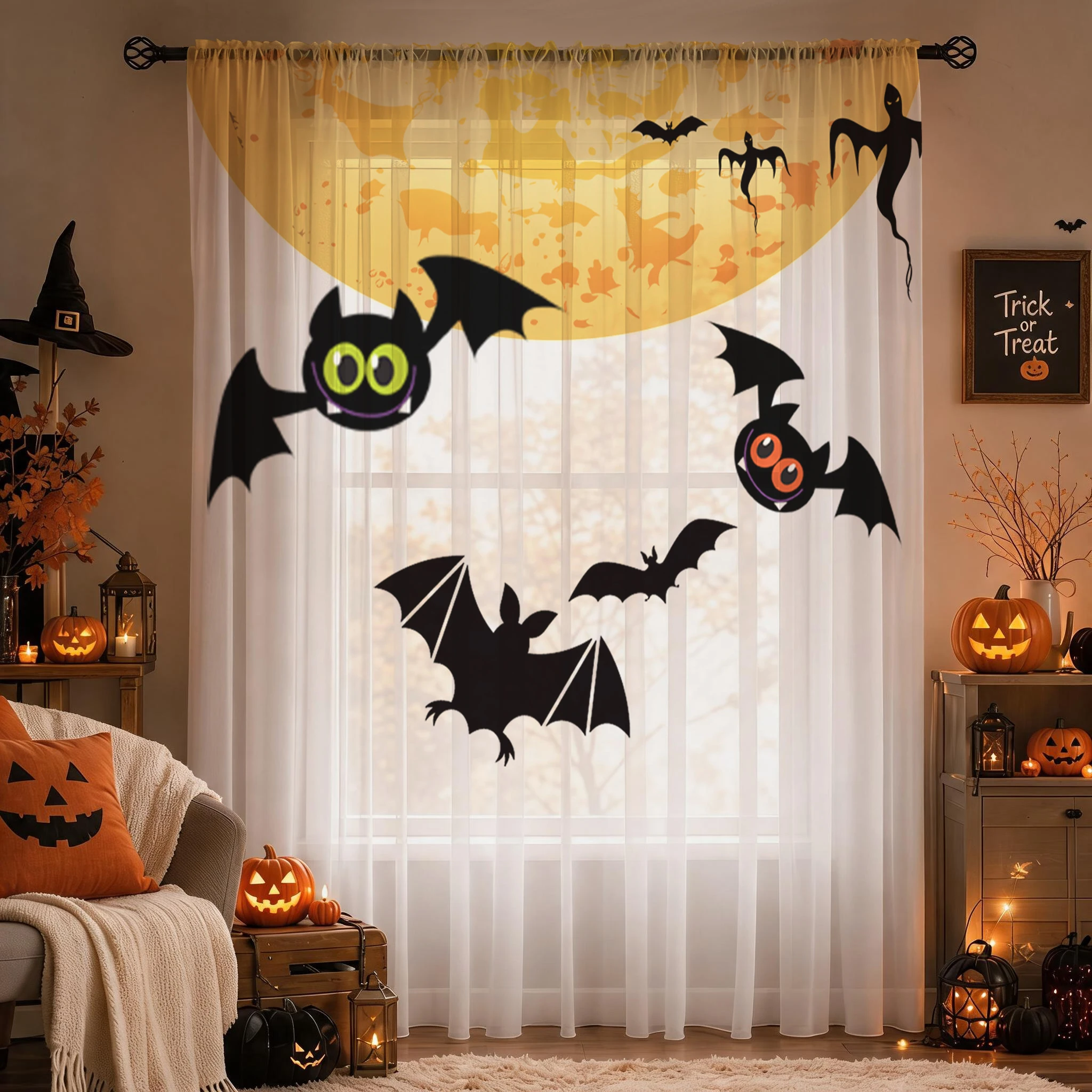 Halloween Day Gradient Sheer C - Home Office With Plants ulasan dan harga