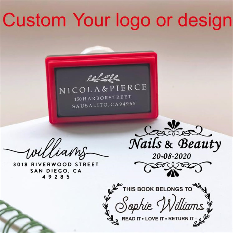 Personalized Logo Self Inking  - Home Office Library ulasan dan harga