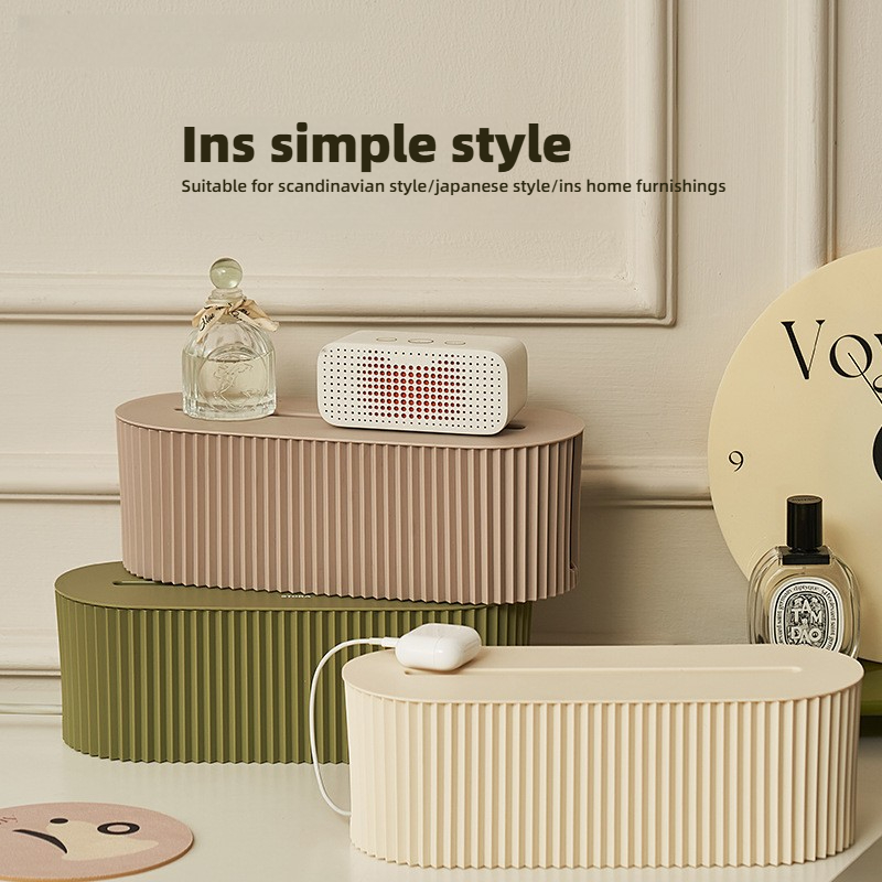Cable Organizer Box - Hide Wir - Power Strip Desk ulasan dan harga